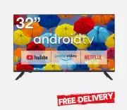 JVC 32" Edgeless HD LED ANDROID SMART TV YouTube Prime Video Netflix Google