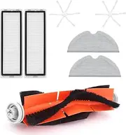 Accessories for Xiaomi Mi Robot Vacuum Mop 2C/STYTJ03ZHM/1C/STYTJ01ZHM//F9 Vacuum Cleaner, 7-Piece Replacement Parts Set Includes 1 Main Brush, 2 Filters, 2 Six-Arm Side Brushes, 2 Wipes