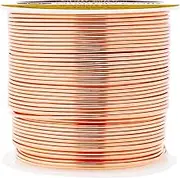Mandala Crafts 12 14 16 18 20 22 Gauge Anodized Jewelry Making Beading Floral Colored Aluminum Craft Wire (18 Gauge, Copper)