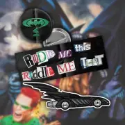 Batman Forever (1995) Riddler And Batmobile Badge & Sticker Pack