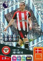 Panini Premier League 2024 2025 Mathias Jensen Limited Trading Card
