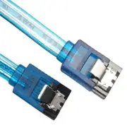 SATA III 6Gbps Cable with Locking Latch Blueangled-Angled 18" 24 Piece CNE635262