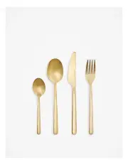 [Country Road] Nolan Soft Gold 16 Piece Cutlery Set in Soft Gold
