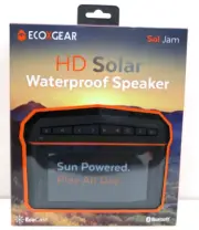 ECOXGEAR SolJam Portable Bluetooth Speaker Grey/Orange (BRAND NEW)