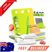 Kids Safe Knife Set -13 Pieces Montessori Kitchen Tools for Toddlers I AU STOCK