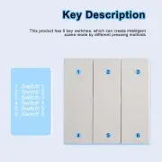 Streamline Your Home Automation with For Tuya For ZigBee 6 Gang Scene Switch