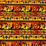 1/2 Yard Tribal Southwest Native Wolf Boho Aztec Sewing Quilting Cotton Fabric