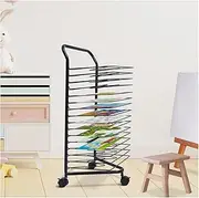 Art Drying Rack,Classroom Drying Rack,Floor Standing Art Supplie,Art Work Storage Display Rack,Space Saving Rack for Art Classrooms Offices and Homes(16 Tiers)