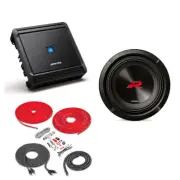 Alpine R2-W8D4 2nd Gen 1000W Peak 8" Dual 4-Ohm Sub + Amplifier and Amp Kit