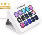 Elgato Stream Deck MK.2 15-Key Controller White OBS Twitch YouTube Mac/PC
