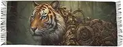 [XYMZR] Women’s Scarf Cyberpunk Big Cat Soft Warm Long Scarves Shawl Wrap for Winter Autumn Spring Travel Office Home, Multi-colored