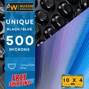 KASA Pool Cover 500 Micron Bubble Swimming Pool Solar Blanket Blue/Black Cover