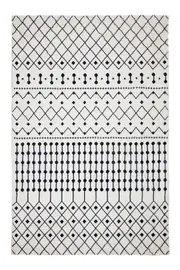 Soft and Plush Ivory Modern Tribal Pattern Lounge, Bedroom Rug Living Room Rug - Contemporary Rug, Indoor, Pattern, Low Pile, Clean Lines, Living Room D�cor