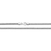 Girls Sterling Silver 3mm Franco Chain Necklace