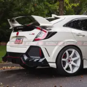 M-P Style Rear Spats/Diffuser For 2017-2020 Honda Civic Type R FK8 (MATTE BLACK)