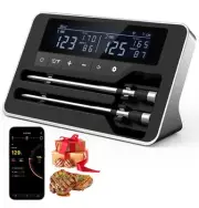 TempGrill Smart Wireless Meat Thermometer Double 5mm Ultra-Thin Probe,Bluetooth