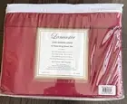 New Lancaster 1000 Thread Count 6 Piece King Sheet Set Red Cotton Polyester