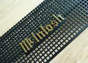 For McINTOSH AMPLIFIER LOGO EMBLEM BADGE 75MM 24K-GOLD/BLACK PLATED/PAINT - DIY