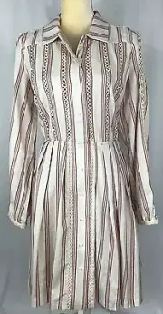 A Loves A Dress Shirt Small Button Down Cotton Long Sleeve Prairie Peasant $229