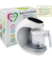 ELVA'S Baby Food Maker, Food Processor Blender Grinder Steamer Cooks & Blends