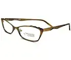 Wittnauer Chai Mocha Brown Women Frame Eyeglasses Optical Designer 52-16-135