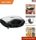 Compact Non-Stick Waffle Maker - 4 in 1 Electric Cooking Marvel for Home Chefs