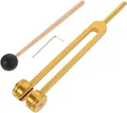BESTYASH 1 Set Resonance Tuning Fork with Mallet for Ear Cleaning and Sound Therapy Stylish with Storage Bag Traditional Vibration and Meditation