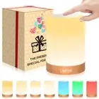 Table Lamp, Touch Sensor Bedside Lamps, Dimmable Warm White & Color Changing ...