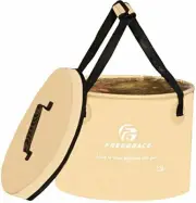 Self-Supporting Collapsible Water Bucket w/ Mesh Pocket