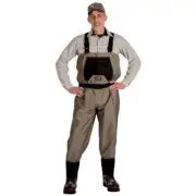 Caddis Men's Taupe Affordable Breathable Stocking Foot Wader, XL Long