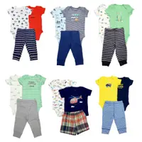 在飛比找蝦皮商城優惠-Carter's 嬰幼兒 短袖套裝三件組系列 - 男童零碼