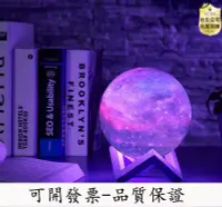 在飛比找Yahoo!奇摩拍賣優惠-【台灣質保】附木框底座｜星球燈 3D月球燈 月亮燈 造型燈 