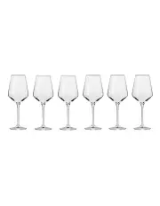 [Krosno] Avant Garde Wine Glass 450ml Set of 6 Gift Boxed Set in Clear