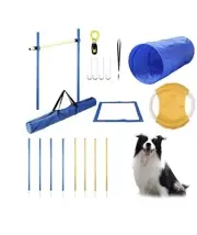 Yiotl Dog Agility Set 30 Pcs Outdoor Dog Training Set, Hurdle, High Jump, Tunnel