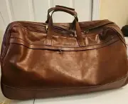 Pelle Conciata al Vegetale in Toscana Italian Leather - Suitcase Roller Bag