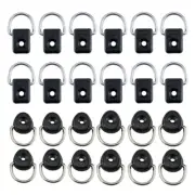 Premium Kayak Gear Set of 12 D Ring Deck Screws for Rigging & Tying Down
