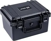 Lykus HC-2520 Waterproof Hard Case with Foam, Interior Size 9.8x7.5x6.1 inch, Suitable for Pistol,Microphone,Recorder,and More
