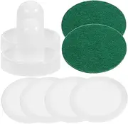 YARNOW 1 Set Table Hockey Pusher Multi Use Replacement Paddles for Ice Hockey Games Includes Cloths Balls for Indoor Fun