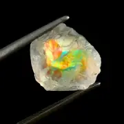 Natural Rainbow moonstone Multi Fire Rough Loose Stone Big SIze Top Quality M532