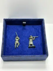 Rare ETRO Men’s Metal Soldier Pins in Military Green *New With Tags*