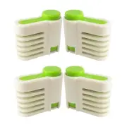 4 Pcs Cake Knife Even Slice Leveler Adjustable Slicer Cutting Gadget