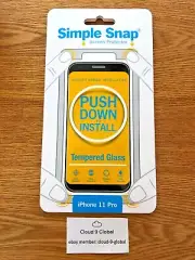 Apple iPhone 11 Pro Tempered Glass Screen Protector Simple Snap EASY INSTALL XI