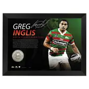 Greg Inglis Personally Signed Medallion Print