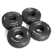 4Pcs 1.9" Rubber Tires for 1/10 RC Crawler Capra Traxxas TRX4 MST SCX10 Pro D90