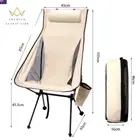 Camping High Back Moon Chair Ultra Light Aluminum Alloy Fishing Picnic Barbecue