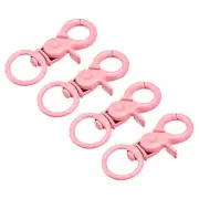 44mm Swivel Clasps Lanyard Snap Hook Claw Clasp for DIY Pink, 4Pcs
