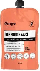 Gevity Rx Bone Broth Sauce Better Belly BBQ Sauce Go Pack 375ml