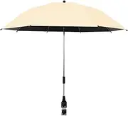 Wheelchair Sunshade With Clamp - Folding Stroller Umbrella, UV Sunshade | Baby Stroller Sun Protection Umbrella, Lightweight Travel Sunshade, Outdoor Essentials L