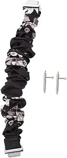 [COLLBATH] Strap Dog Clip Hair Ribbons for Women Watch Wristband Bracelet Bracelet Watch Replacement Band Scrunchie Watchband Elastic Watch Bracelets for Wristbands Nylon Black