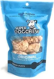 Super Himalayan Dog Chew 100% Natural Premium Organic Yak Cheese Long Lasting Dog Treat,Odor Stain Gluten GMO Free Protein-Rich Treats Improved Oral Health (Cheesy Puffs)